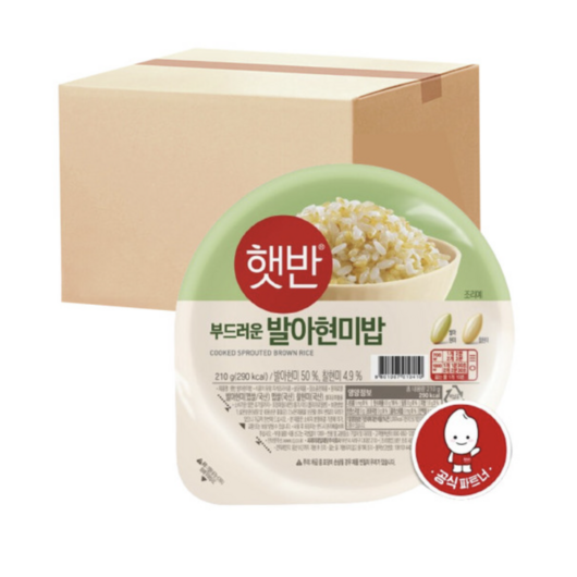 햇반 발아현미밥, 210g, 36개