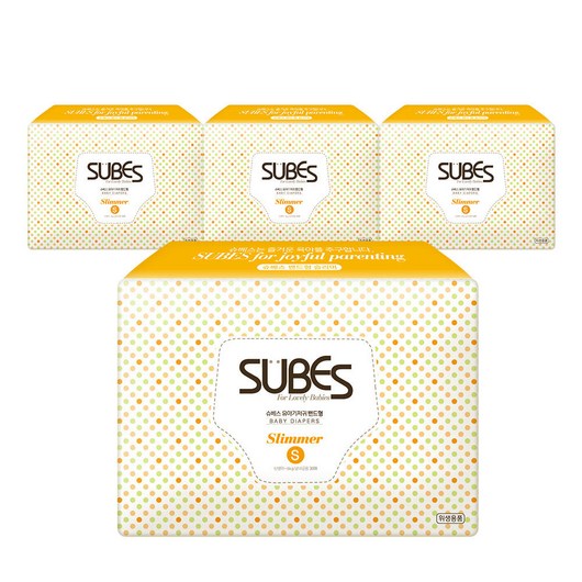 슈베스 슬리머 밴드형 기저귀 소형 30매 4개, 슈베스 슬리머 밴드형 기저귀 소형, 30매, 4개, 소형(S)