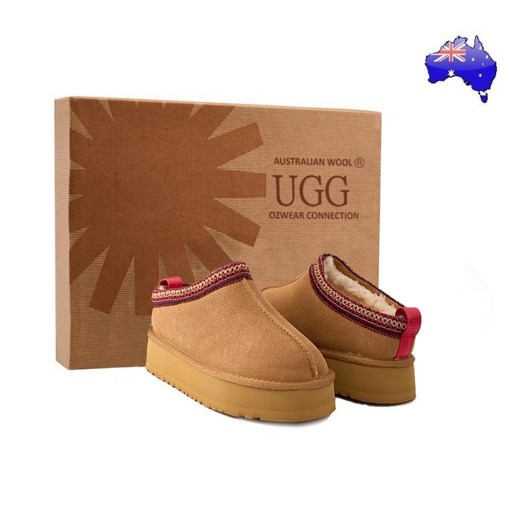 Australian UGG OZWEAR 어그 털슬리퍼 타즈 겨울 양털 실내화 체스트넛 어그슬리퍼 1122553-CHE