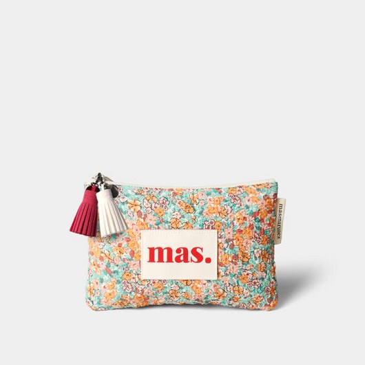 아트박스/마스마룰즈 기본 파우치 – 플로랄 오렌지 민트 마스마룰즈파우치