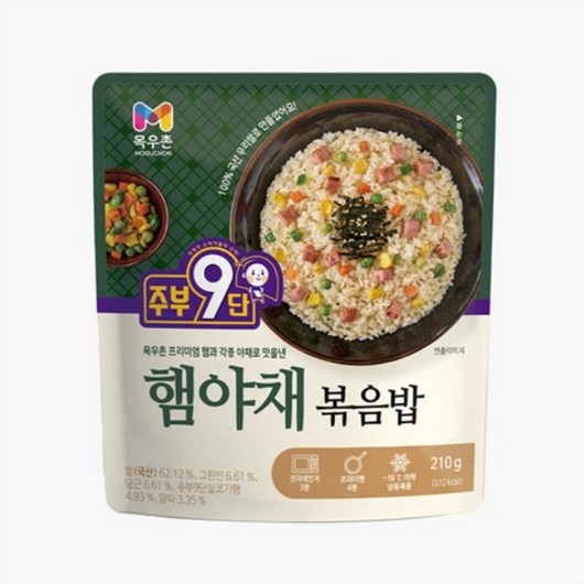 목우촌 햄야채 볶음밥, 15개, 210g