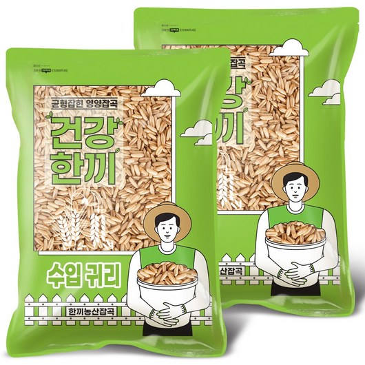 한끼농산 수입 귀리 슈퍼푸드, 5kg, 2개