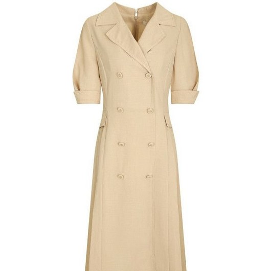 JJ지고트 턴업 슬리브 플리츠 배색 원피스 GM5M0OP92 350526