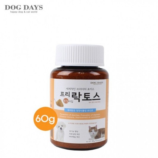 강아지 반려견 애견 영양제 유산균 분말타입 60g, 기본, 1개
