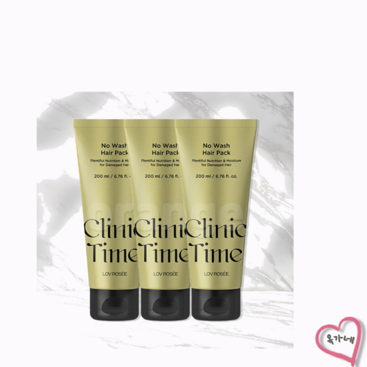 로브로제 클리닉타임 노워시 헤어팩 트리트먼트 200mlX3개[정품], 200ml, 3개
