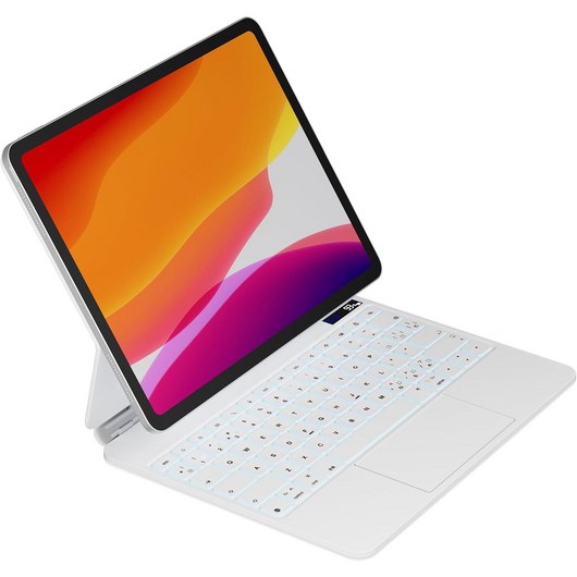 EBEAUTYDAY 2024년 아이패드 프로 M4 11인치 13인치 전용 매직 키보드 블루투스 케이스 한글 iPad Pro 케이스, 화이트, 1개