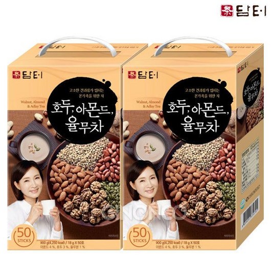 담터 호두아몬드율무차 50T x2 견과류 고소 사무실