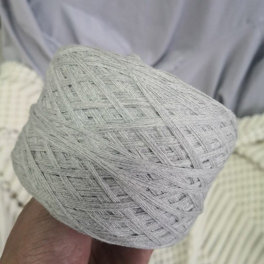 라라뜨개 500g볼 코튼 원사 스레드 비 표백 원시 알고돈 라인 아기 DIY 핸드 니트 스카프 스웨터 배송, 1개, 라이트 그레이