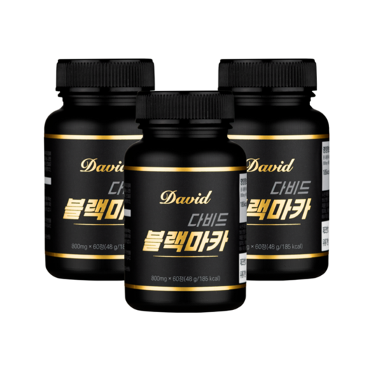 남성활력제 다비드 블랙마카, 60정, 3개
