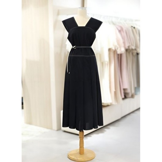 [JJ지고트] 로만 벨티드 주름 롱 원피스 GM6A0OP_32 백화점 아울렛 (3940382)