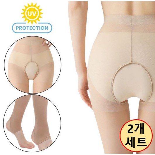 이브유 골프 스타킹 압박 몸매보정 힙업 자외선 차단