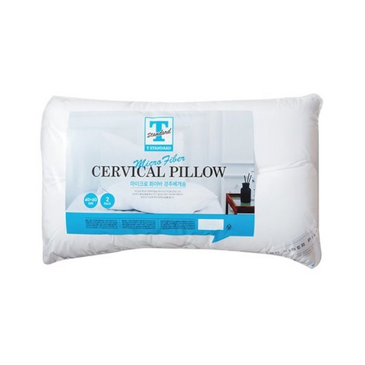트레이더스 이마트 T STANDARD 마이크로 화이바 경추베개솜(2입) 40x60 속, 1세트