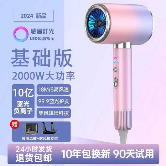 미용실용 전기 드라이어 가정용 고출력 강풍, 기본-그래디언트-2000W, 상세페이지 참고