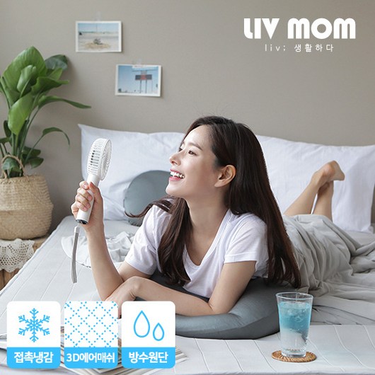 리브맘 달콤 냉감패드 3D매쉬 방수 쿨매트 싱글, 단품