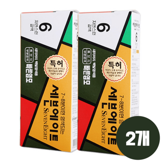 세븐에이트 염색약 새치머리 자연스러운 염색 6호 갈색 X 2개