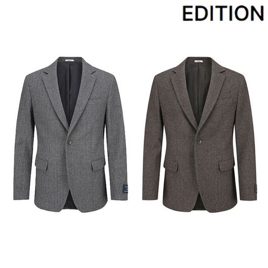 에디션 2024 F/W 신상품. 헤링본 울 쟈켓. NEE4KG1901