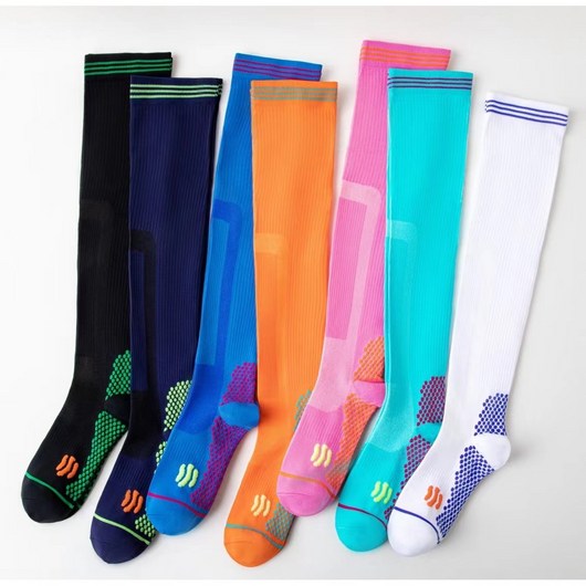 [3:100] Calf sock 여성용 스포츠 니삭스 장목양말 2켤레, 오버니삭스(63cm/2p), 블랙