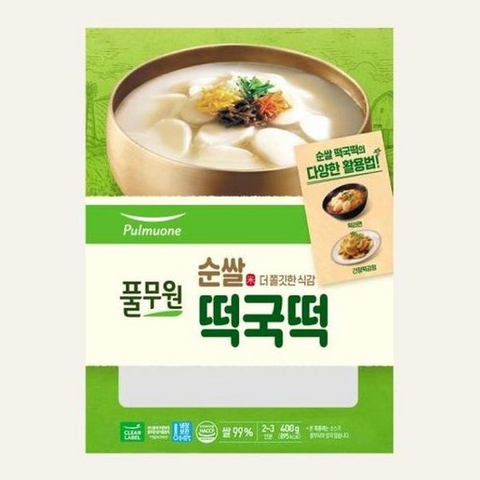 올가 순쌀 떡국떡, 1개, 400g