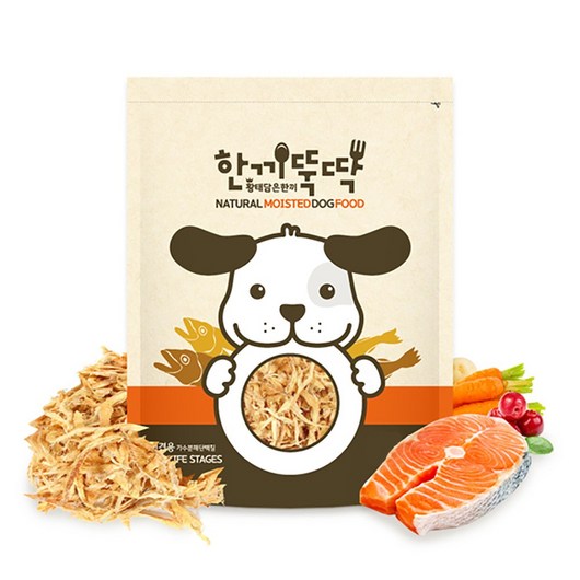 한끼뚝딱 펫토리아 전연령용 황태담은 소프트사료, 연어, 3kg, 1개
