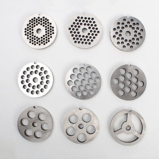 206751 망간강 고기 그라인더 플레이트 32 플레이트에서 3-24mm, 6Holes(about 22mm)