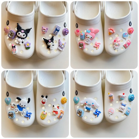 산리오 입체 신발 액세서리 호환 세트 마이멜로디지비츠