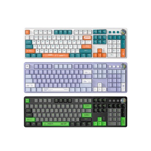 [ XC샵 ] 독거미 AULA F2088Pro 기계식 게이밍 키보드 104키 20종조면모드 마그네틱위판 전키무충격, 갈축, 퍼플