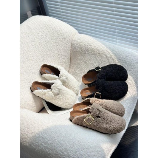 버켄스탁 보스턴 퍼 테디 겨울슬리퍼