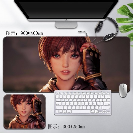스텔라 블레이드 대형 초대형 컴퓨터 키보드 마우스 패드, 3mm, 700x300mm, 밝은 노란색 22, 1개