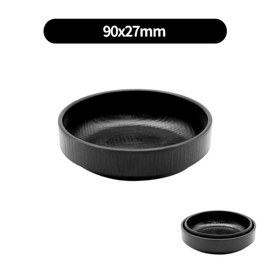 멜라민 블랙격자 구프 2종류, kk-131） 90x27mm, 1개