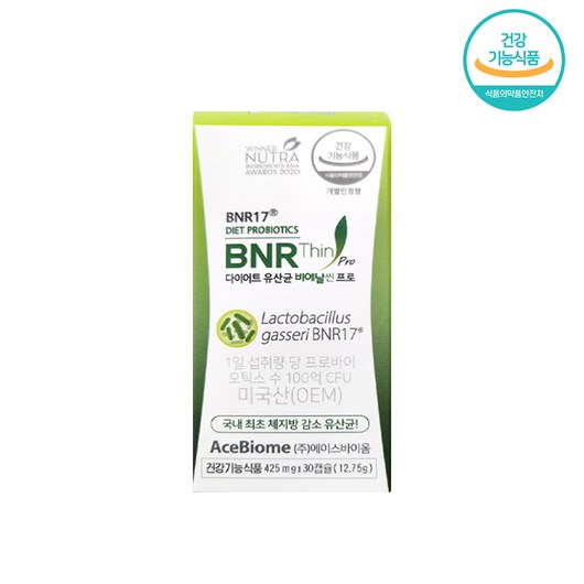 비에날씬 BNR17 다이어트 유산균 캡슐, 30정, 1개