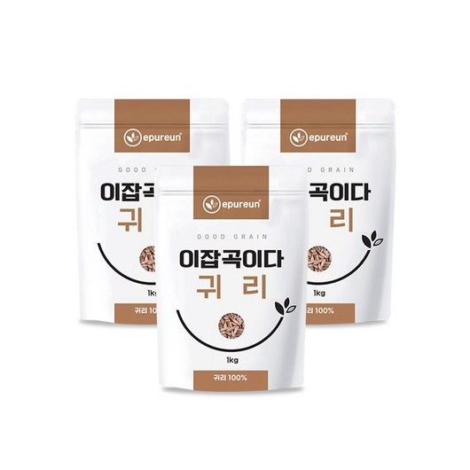 [이잡곡이다] 24년산 국산 강진 햇 귀리 1kg x 3봉, 3개