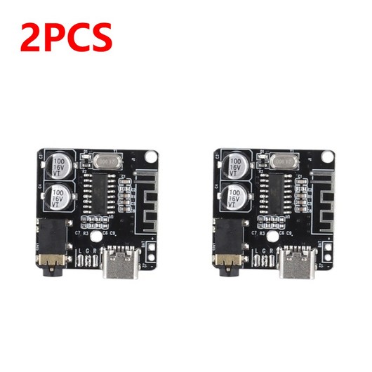 개 보드 키트 리시버 10 음악 3 7 5V 타입 1 0 모듈 무선 C 무손실 DIY 스테레오 MP3 5 디코더 오디오 블루투스, 2PCS, 2개