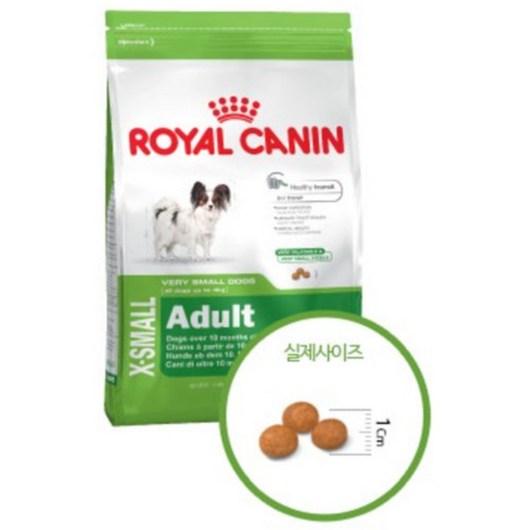 로얄캐닌 어덜트 곡물 엑스스몰 애견사료, 3kg, 1개, 상세페이지참조, 닭