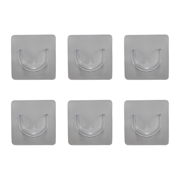 무타공 부착식 커튼봉 브라켓 홀더, 6개