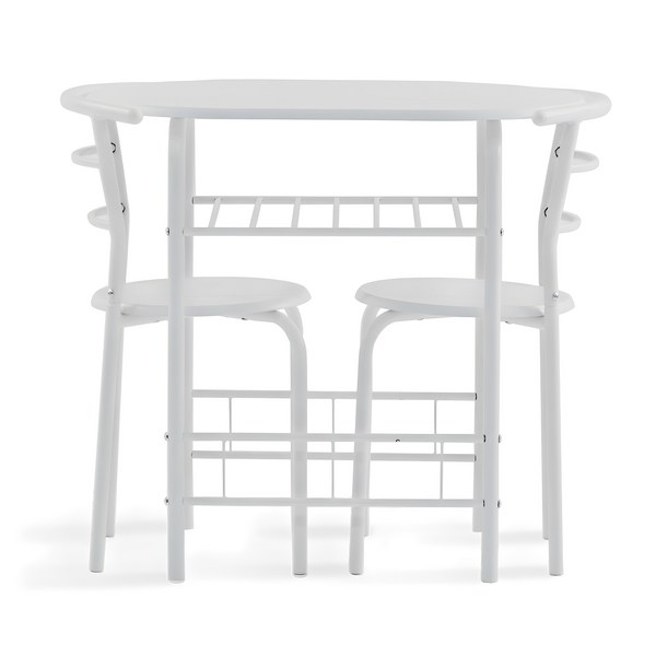 포블리스 미니 2인 식탁세트 800, 화이트