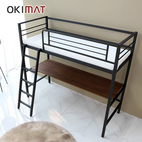 책상침대 성인벙커침대 좁은방 퍼니엘 북타임책상 (SET 1), 블랙