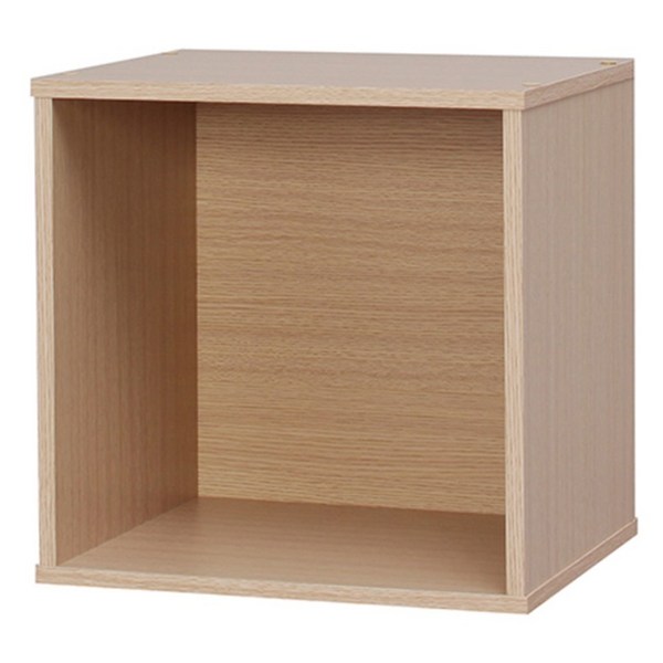  아이리스 컬러 큐빅 공간박스 1단 CQB-35, 프렌치오크 