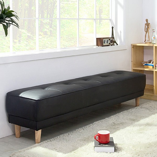 에보니아 메이 벤치소파의자 대, 블랙