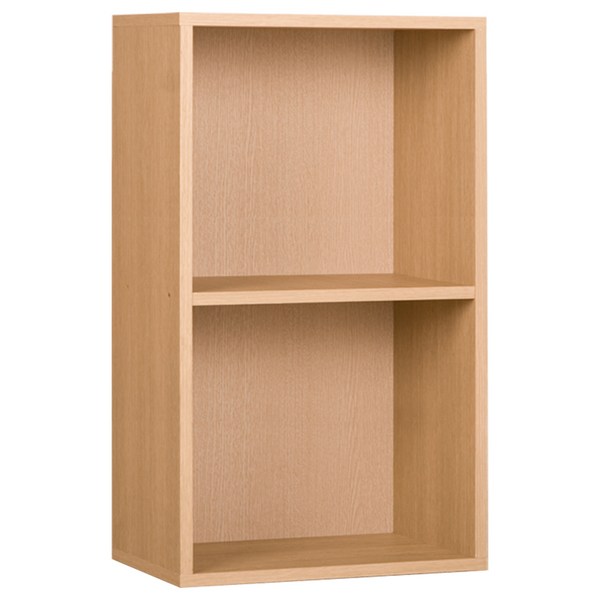 하우디가구 DIY 칼라 공간박스 2단 책장, 워시오크