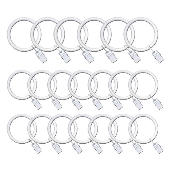  케이트가든 커튼 집게링 3.2cm, 화이트, 20개 