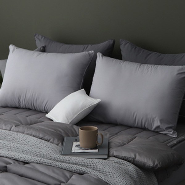 슬립온 통째로 빨아쓰는 베개 2p, 그레이, 2개