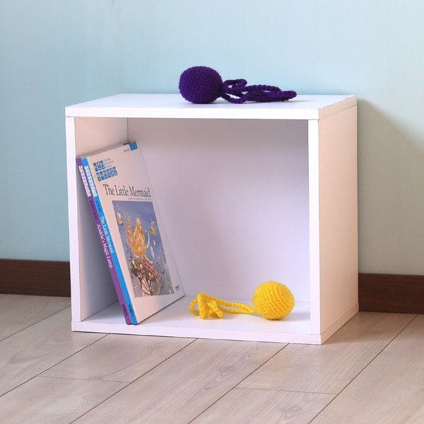 양지가구 공간박스 책장, 백색, 1단