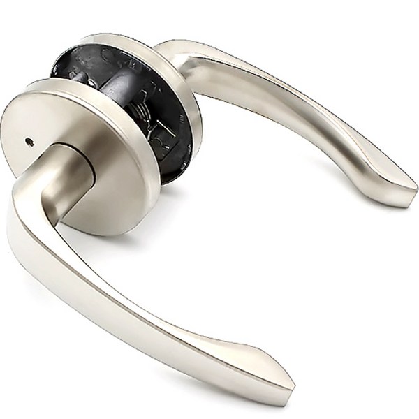  K-1인더스트리 버튼방식 방문손잡이 호프 그레이, 1개 