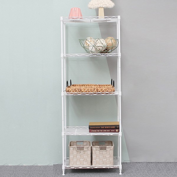 팬물산 미니 메탈랙 450 선반 5단, 화이트