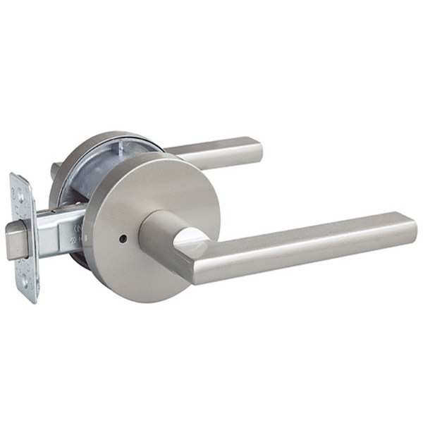  GLK 버튼형 방문손잡이 심플그레이, 1개 