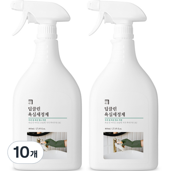 살림백서 딥클린 화장실 청소 세정제, 10개, 800ml