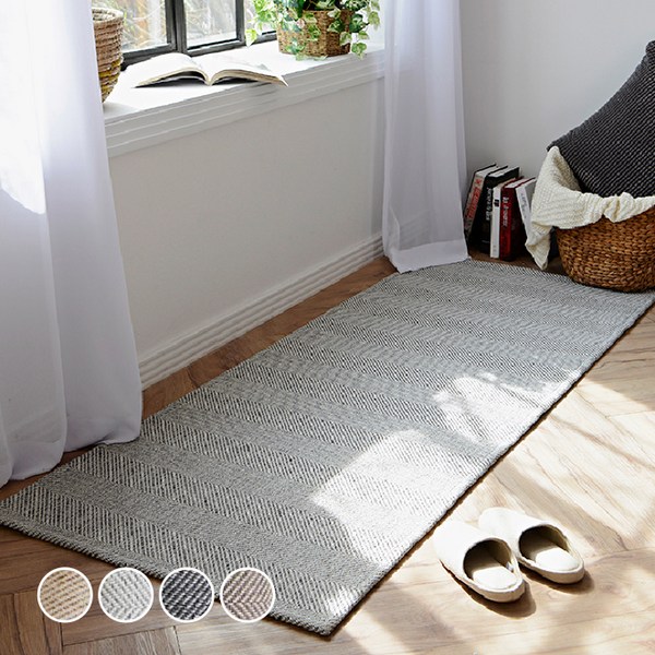  한빛카페트 헤링본 발탄 러너 겸 주방매트 