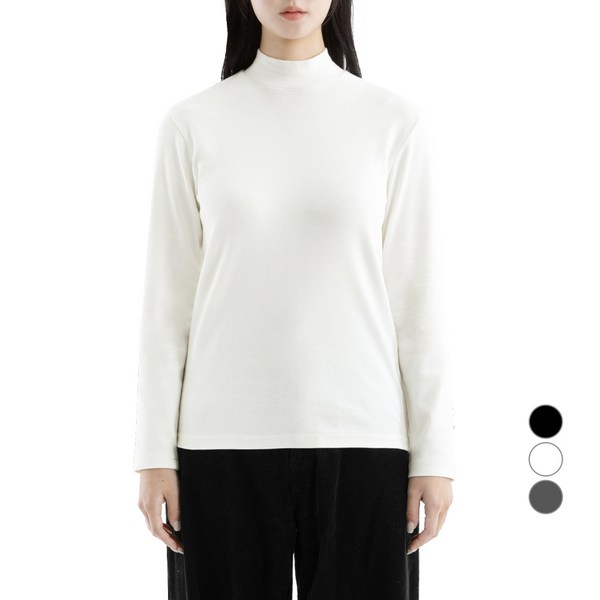 네이븐 올스판 반목폴라 티셔츠 NA3WNT