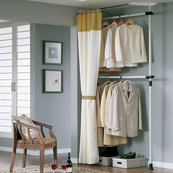 가화행거 클래식2단 싱글 커튼 행거, 혼합색상