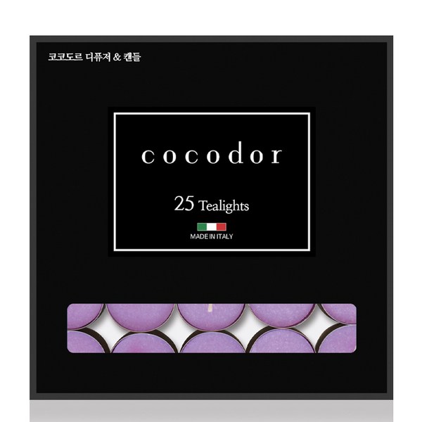  코코도르 티라이트, 가든 라벤더, 25개입 